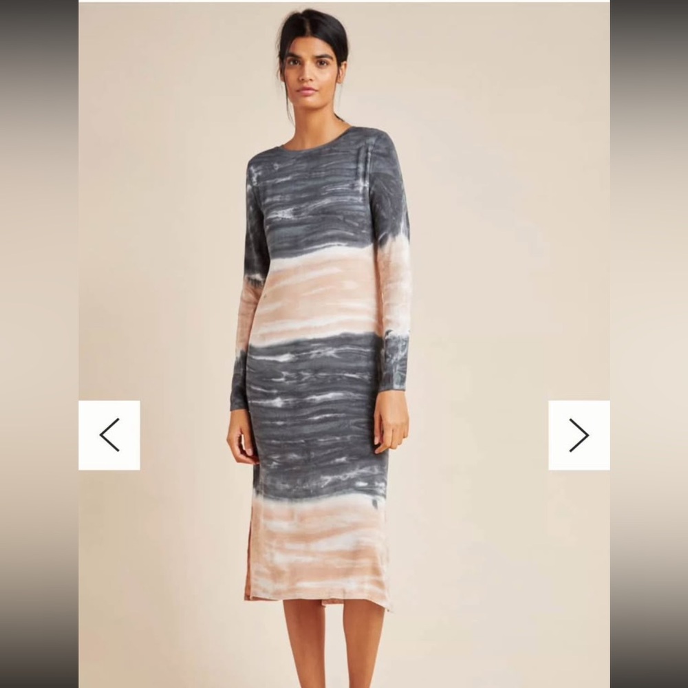 Anthropologie Dolan Trina Tie Dye Midi Dress BRAND NEW Size XS Retail $138